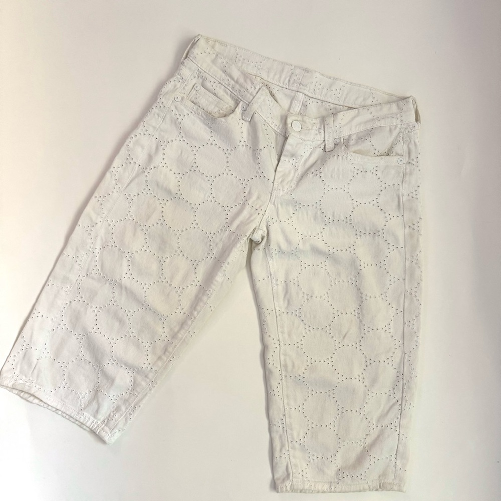 Vintage Y2K 7 For All Mankind White Capri Pant